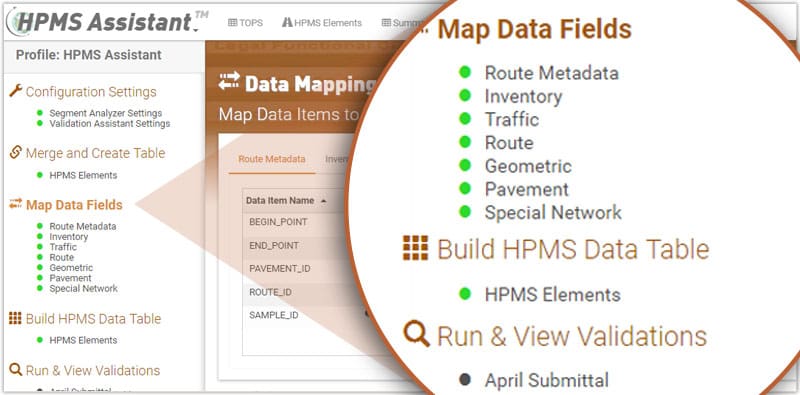 HPMS Assistant screenshot